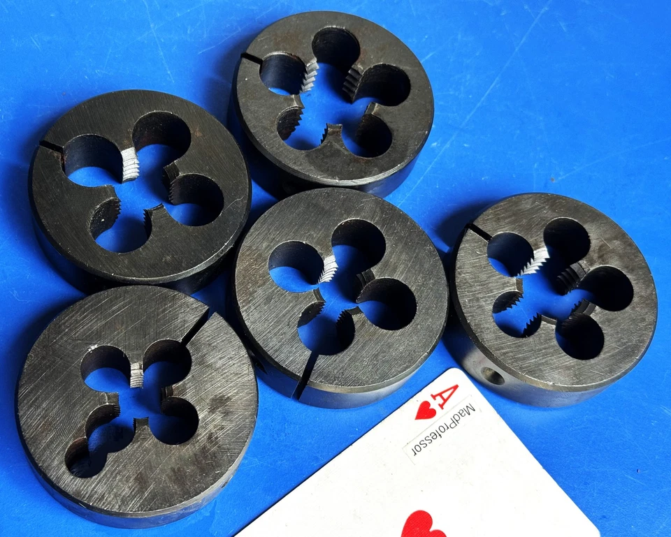 ROCO Japan 5-piece Fractional Coarse NC Adjustable 2-1/2" Thread Die set SAE NEW - Image 2 of 3