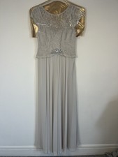 Jenny Packham No.1 Silver Selena Lace Bodice Maxi Dress BNWT