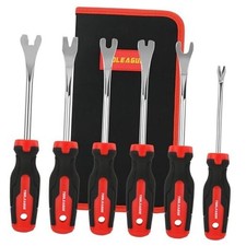 6Pcs Auto Upholstery Trim Panel Removal Tool - Short Clip Removal Tool
