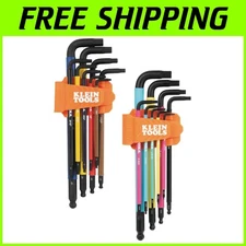 Klein Color-Coded Hex Key Set, SAE & Metric