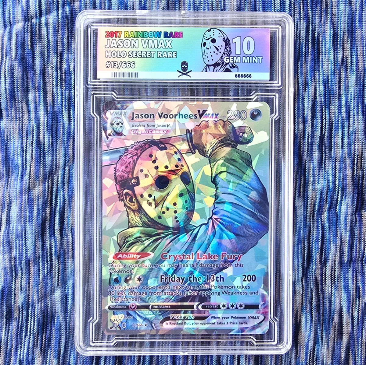 Jason Voorhees w/ Custom Slab Pokemon Card | eBay