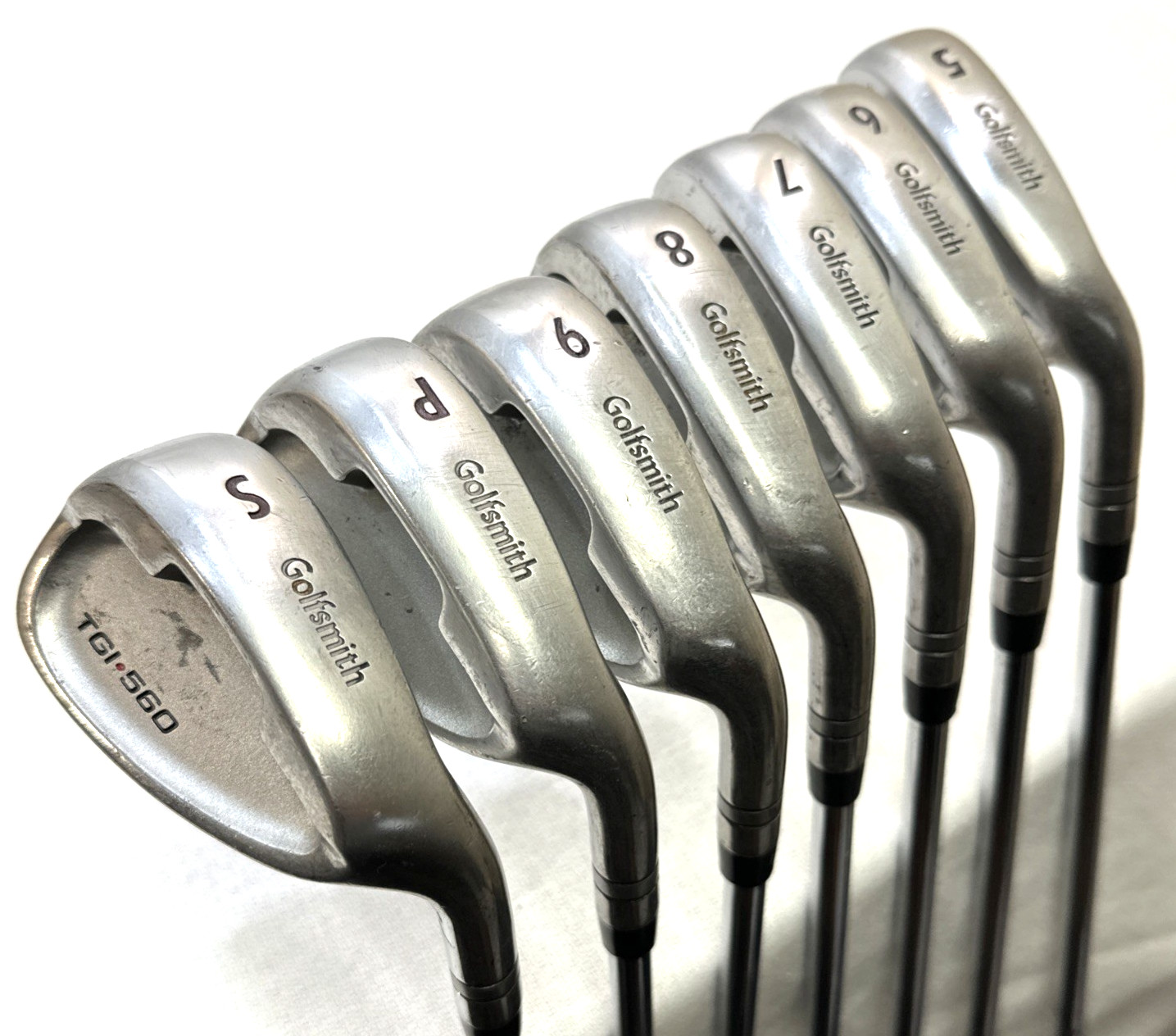 Golfsmith TGI•560 Irons 5-9 + PW & SW Steel TT Lite XL Regular Flex Shafts