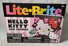 Lite-Brite Hello Kitty  Friends MINI 170 Mini Pegs, 4 Art Templates GIFT NEW 