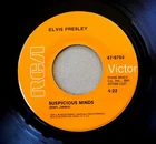 ELVIS PRESLEY Suspicious Minds / You'll Think Of Me '69 RCA 45 2s/2s Rockaway NM