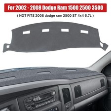 Gray Mat Dash Cover Dashboard Pad For 2002 2003 - 2008 Dodge Ram 1500 2500 3500