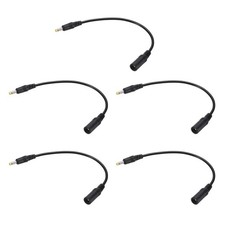 5Pcs Tip Adapter Connector Converter Female 5.5x2.1mm to Male 4x1.7mm 17cm