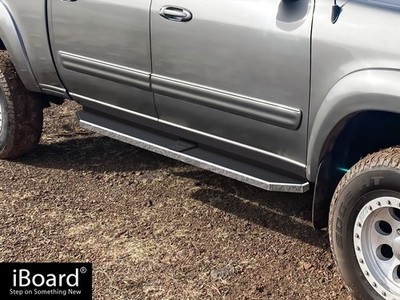 APS Polished Flat Running Boards Style Fit 04-06 Toyota Tundra Double Cab
