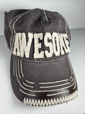  Awesome  Hat Kbethos Adult Strapback Faded Purple Baseball Cap Distressed