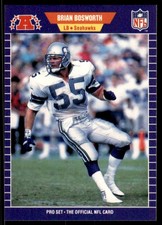 1989 Pro Set Brian Bosworth Seattle Seahawks #391A