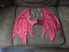 Red Glitter Devil Wings Demon/Dragon Costume Cosplay Halloween Accessory Adult
