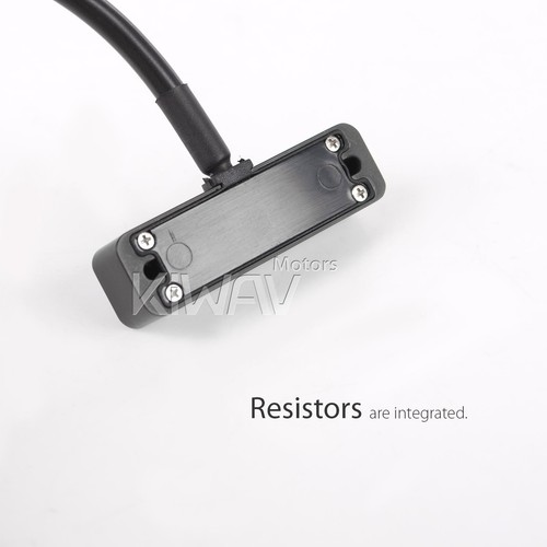 KiWAV klein mini Kontrollleuchten für individualisiert Motorrad schwarz ε - Bild 4 von 6