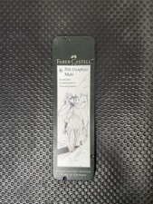 Faber-Castell Pitt Graphite Matt pencil tin of 6 115207 New
