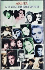 ARISTA / A 15 YEAR HISTORY OF HITS by Various Artists - Sealed Cassette 1991