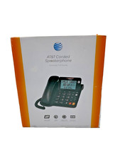 AT T CL2940 Corded Speakerphone with Display - BLACK Speedial, Large Buttons