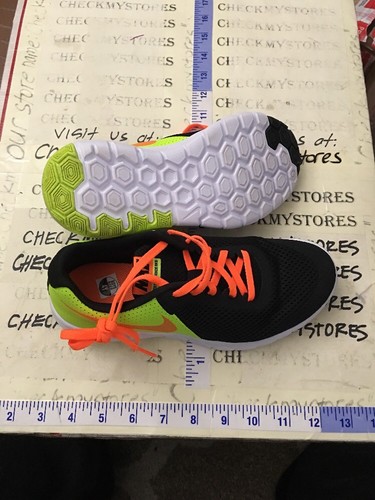 NIKE BOYS FLEX EXPERIENCE 5 GRADE SCHOOL SHOES 844995 002 SZ 4 WIDE - 第 9/12 張圖片