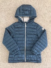 GIRLS NEXT THIN PADDED QUILTED PUFFER JACKET WITH HOOD SIZE 7 YEARS