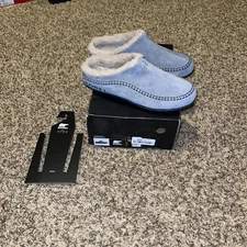 Sorel Men's Grey Faux Fur Lining Falcon Ridge II Suede Slippers Size 10 New