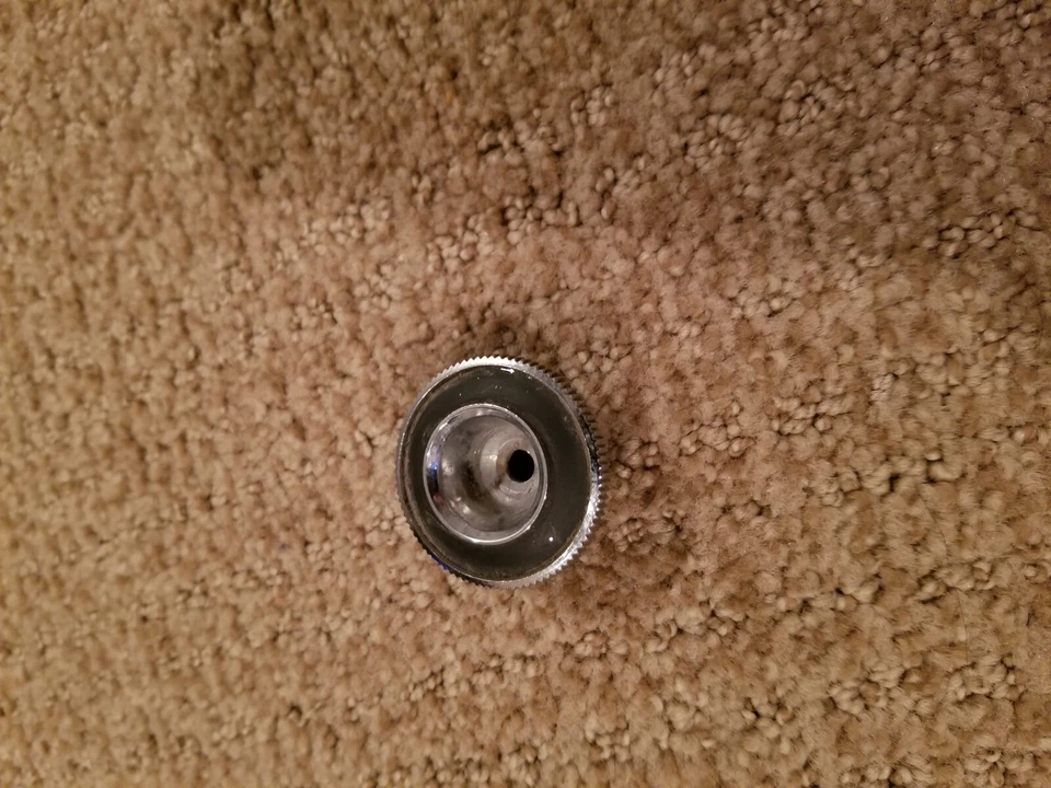 1970-1971 OEM FORD FAIRLANE TORINO CHROME INNER RADIO KNOB D0OA-18A932-A - Image 2 of 4