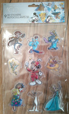 NEW 9 pc DISNEY 100 years 3D puffy stickers mickey toy story lilo stitch frozen