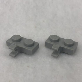 LEGO 11476 Light Bluish Gray Plate, Modified 1 x 2 W/ Clip on Side (x2)
