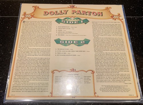 Dolly Parton - Country Music (1981) Vinyl Record Time Life STW-107 - Picture 2 of 5