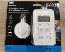 Mytouchsmart 58749 Digital Timer with On/Off Tether 2-Polarized Outlets
