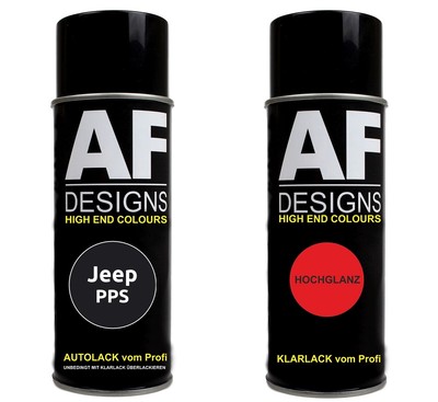 Autolack Spraydose Set  Jeep PPS Fathom Blue Metallic Basislack Klarlack Sprühdo