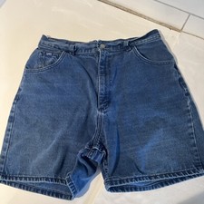 Lee Womens Shorts Denim 16 Pet Vintage High Waist Mom Spots 