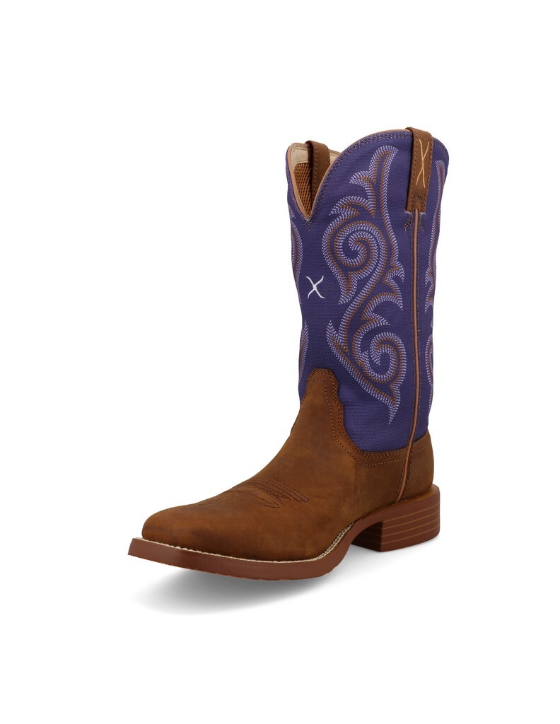 Twisted X Western Boots Womens Tech X Distressed Saddle Iris