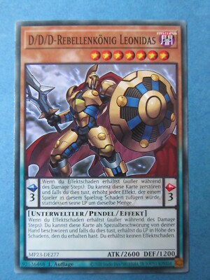 Yugioh - D/D/D-Rebellenkönig Leonidas - 1. Auflage - MP23-DE277 - Common