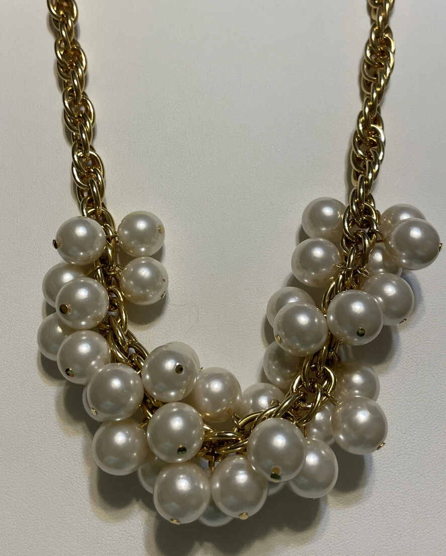 Pearl Cluster Necklace – Izzypoopah