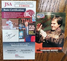 NICE Autographed Signed 1991 Pro Set Bill Belichick Football Card JSA 