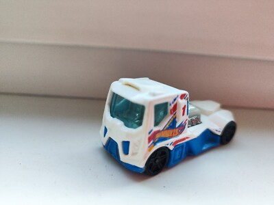 Hot Wheels Rennen Rig weiß Lkw