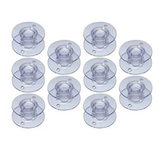 10 Universal Sewing Machine Plastic Bobbins - Will Fit Brother, Janome, Singer