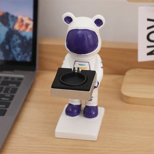 Resin Figurine Cartoon Bear Watch Holder for For Apple Watch Home Decorations - Photo 5 sur 16