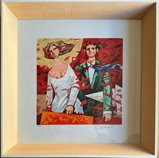 Opera incorniciata: Partenze rosse Giampaolo Talani SERIGRAFIA Numerata 30x30