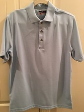 Men's GrandSlam Golf Shirt Sz Md Polyester blue