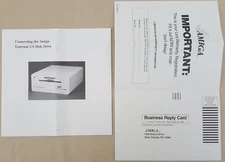 1010 880k External Floppy Disk Drive 4pg MANUAL for Commodore Amiga A1010 NEW!