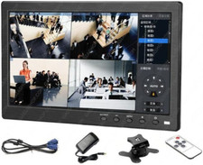 MONITOR 10" POLLICI FULL 1080P COLORI AV VGA HDMI BNC VIDEOSORVEGLIANZA VIDEO PC