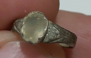 Siglo Xvi Anillo Ring Plata Silver Bebe Baby Piedra Blanca Engarzada De Epoca Ebay