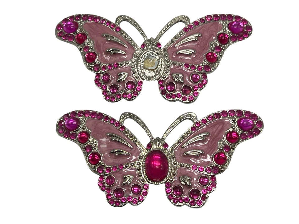 Комплект из 2 пряжек ремня бабочки металлическая эмаль безымянные производители 4,5 дюйма L x 2,5 дюйма W - Изображение 3 из 4