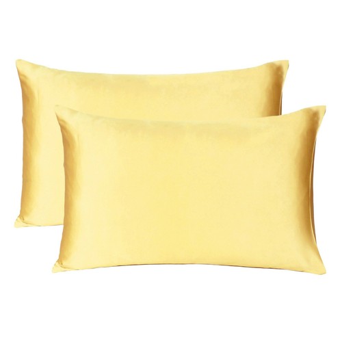 Silk Satin Pillowcase 2 Pack Silky Pillow Cases For Hair And Skin Cushion Cover - Picture 76 of 339