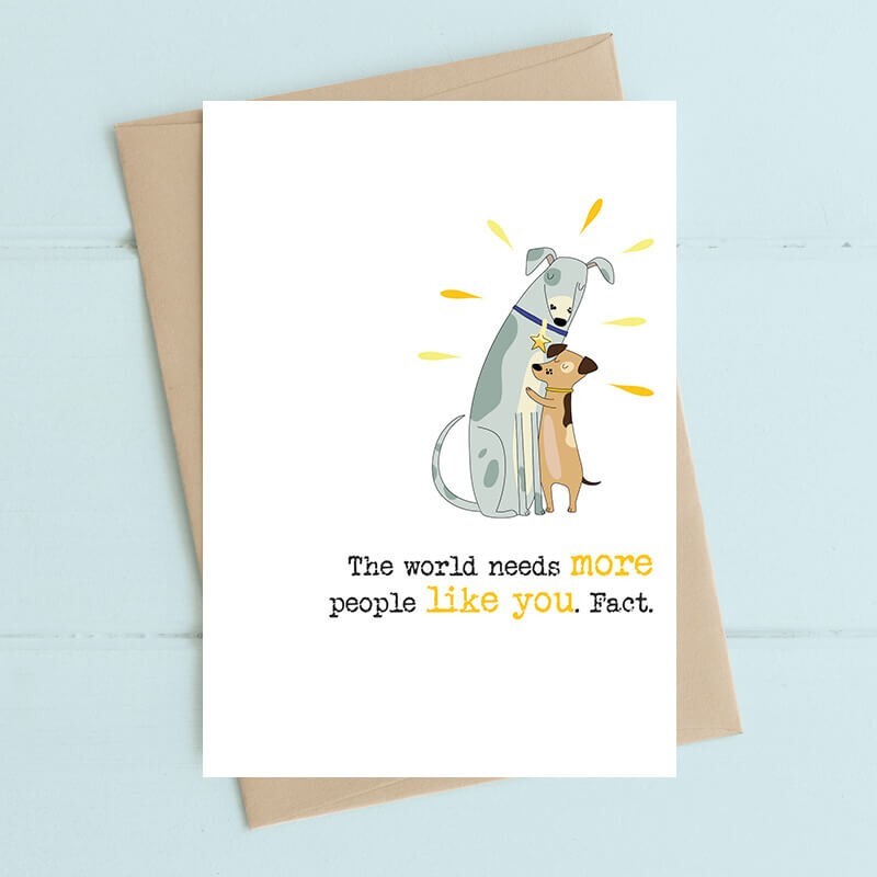 Cute Greeting Card Just to Say More People Like You - Illustrated Greeting Card