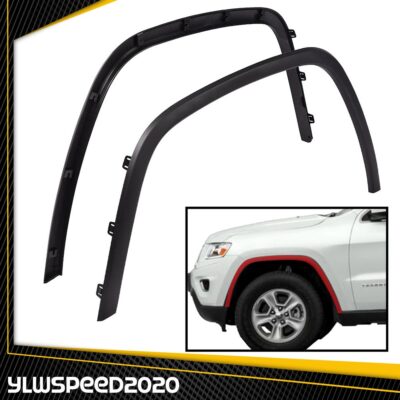 Fit For 2011-2017 Jeep Grand Cherokee Fender Flares Front Left+Right Black