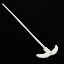 350mm PTFE Mixer Stirrer Shaft w/Foldable Paddle Blade (80mm) Stirring Rod 