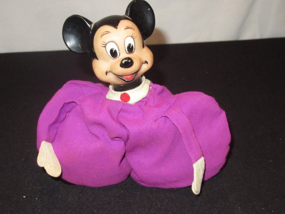 Vintage Minnie Mouse Bean Bag Toy Disney (M332)
