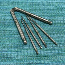 Vintage HMQ Nutcracker and 4 Nut Picks Set