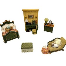 Avon Victorian Memories Miniatures Bedroom Furniture Set 5 Pcs Dollhouse Vintage