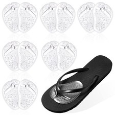 6 Pairs Gel Metatarsal Pads Anti-Slip Ball of Foot Cushion Insoles for Thong