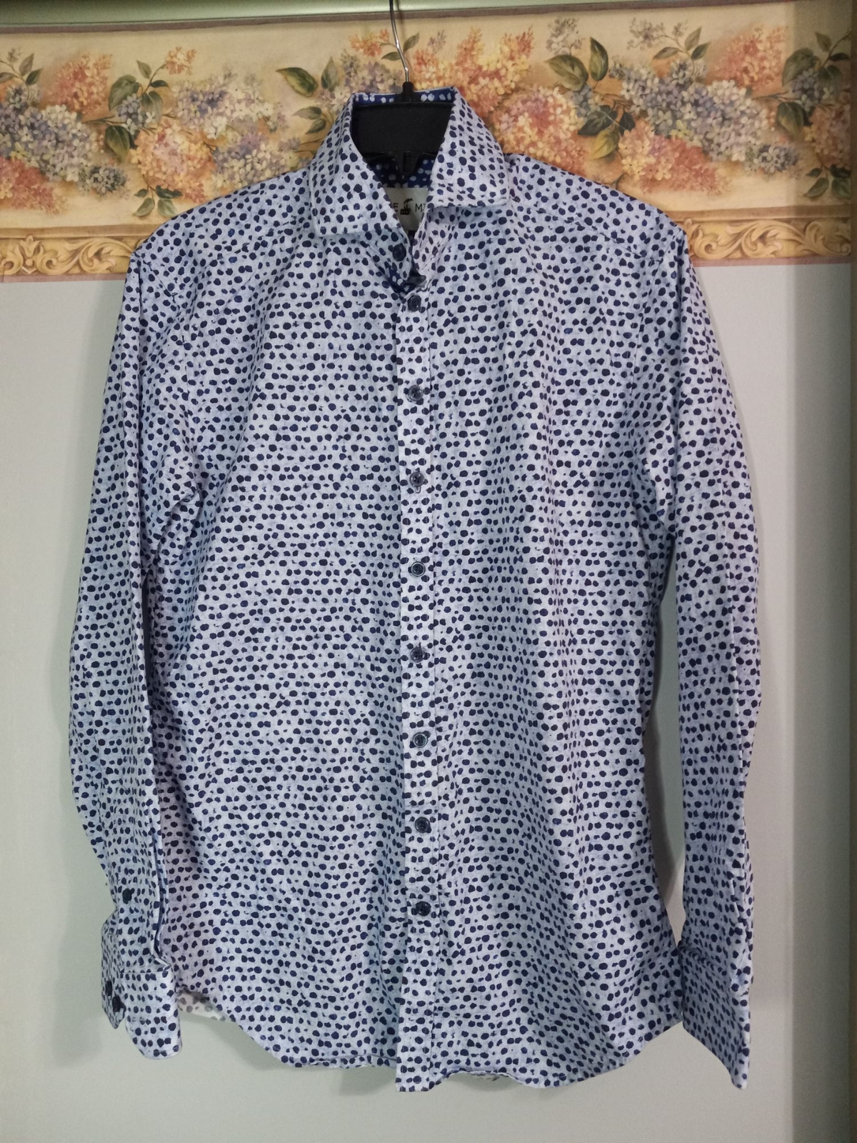 Blake Mill Small Blue Button Down Casual Business… - image 1
